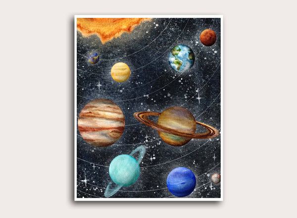 Stephanie Hathaway Designs - Solar System Art Print