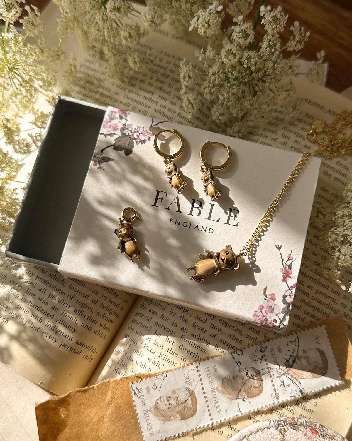 Fable England - FABLE Enamel Ralph Mouse Necklace