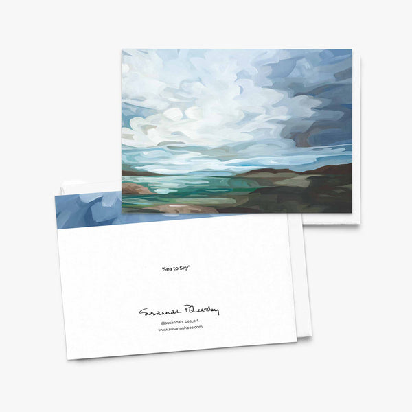 Susannah Bleasby Art - Coastal Landscape | Fine Art Greeting Card | Blank Art Card