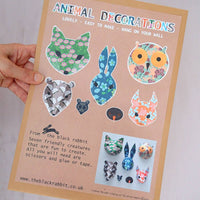 The Black Rabbit - Animal Decorations Kit - Floral