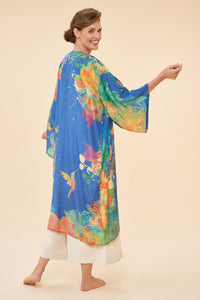 Hummingbird Kimono Gown in Dusk