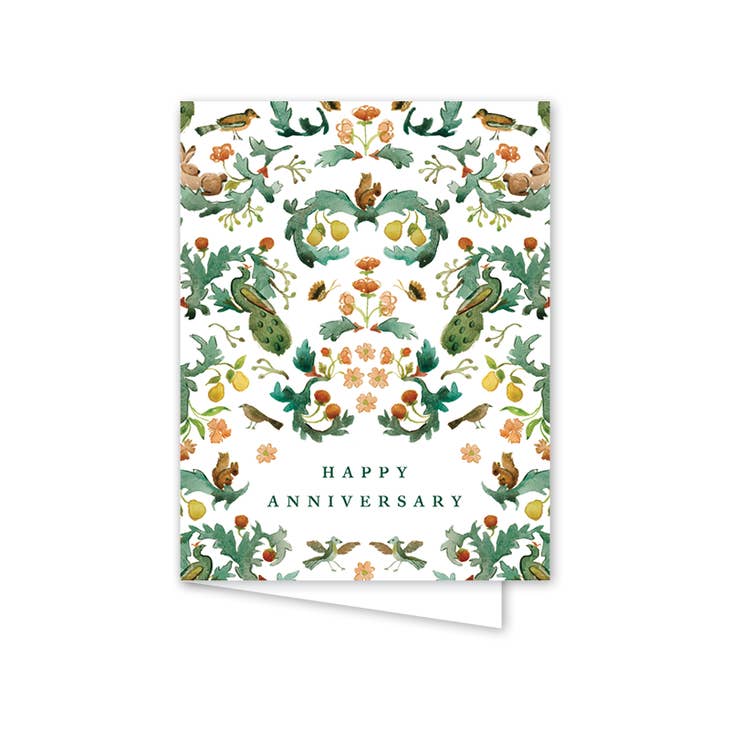 Garden Tapestry Anniversary Card