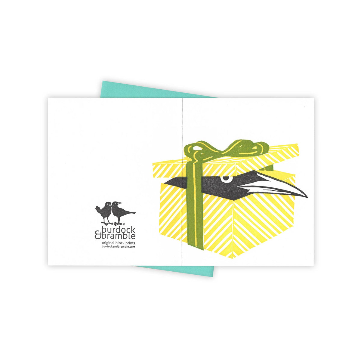 Burdock & Bramble - Gift-wrapped Grackle Card