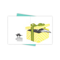 Burdock & Bramble - Gift-wrapped Grackle Card