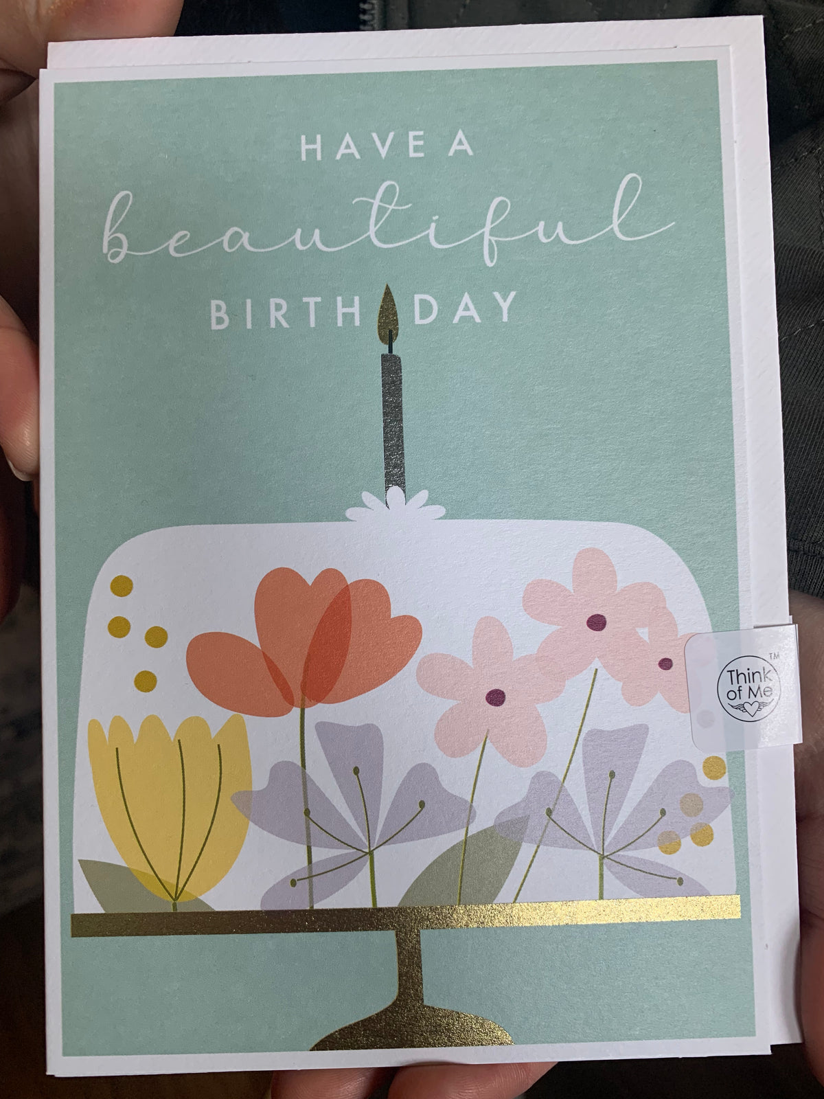 Floral Cake Birthday Card