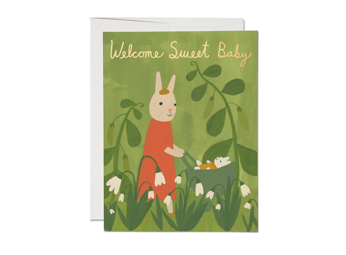 Sweet Bunny Baby Card