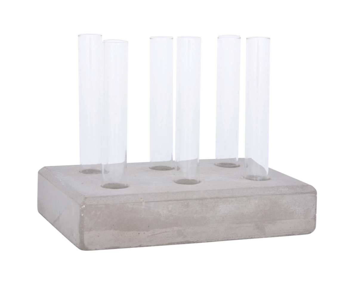 Garden Cuttings Tubes Set in Concrete Base