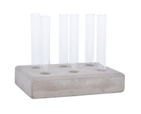 Garden Cuttings Tubes Set in Concrete Base