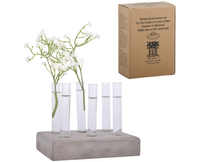 Garden Cuttings Tubes Set in Concrete Base