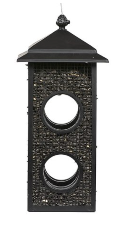 Perky Pet Fly Thru Tube Feeder- Black