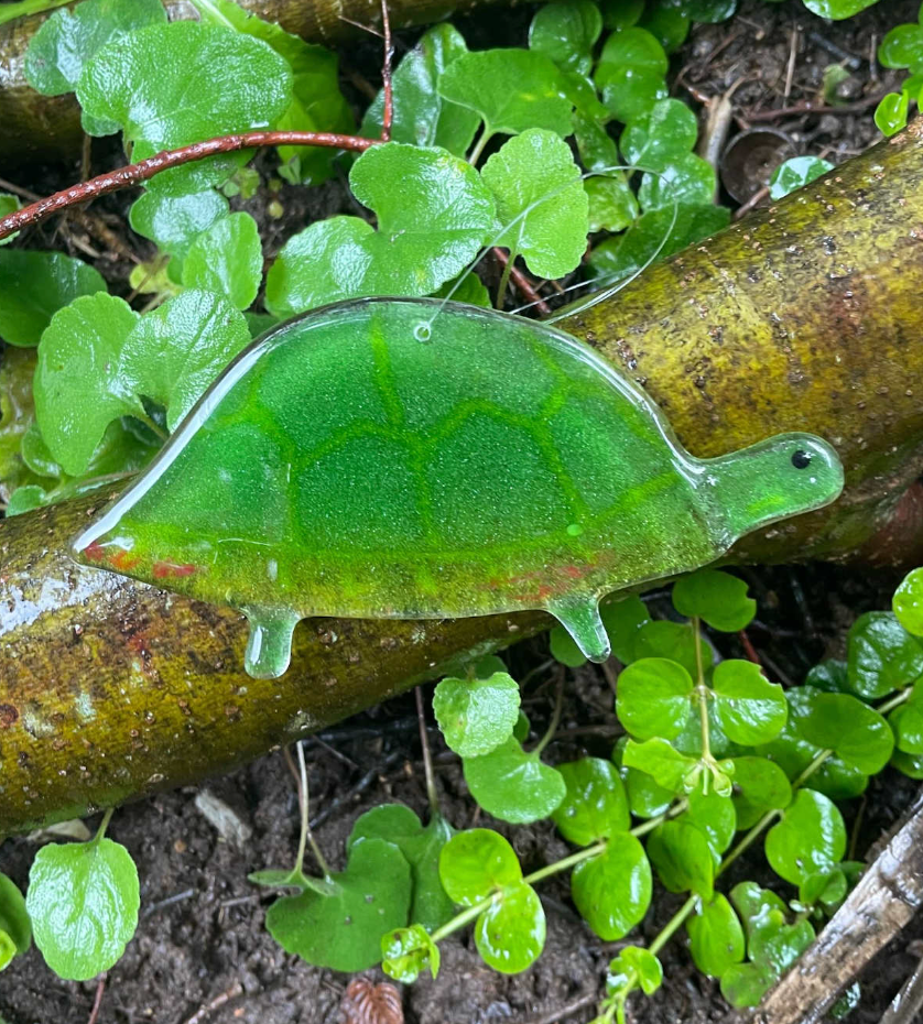 Glass Bakery Painted Turtle Ornament
