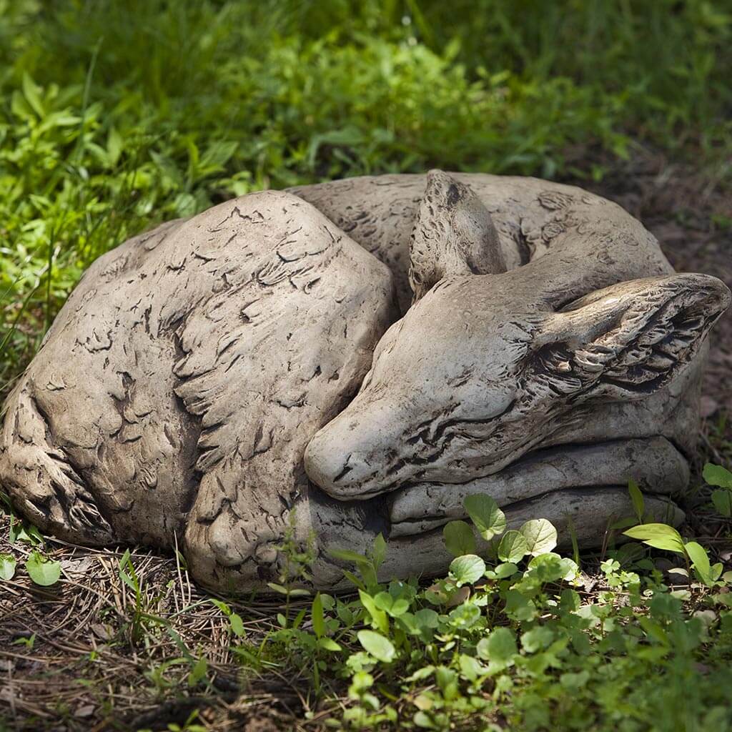 Campania Concrete Sleeping Fawn Statue