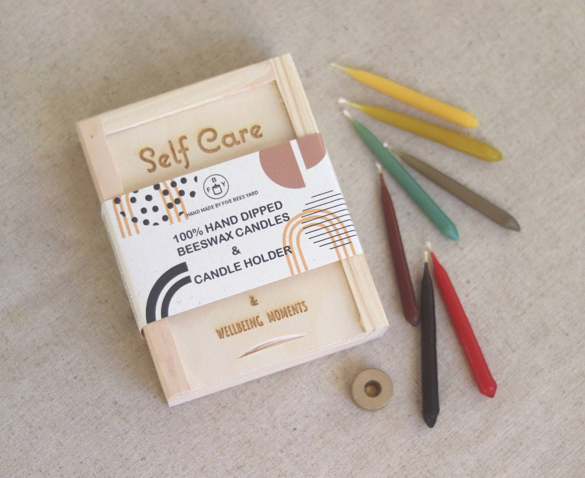 Five Bees Yard - 20 minute candle | Self Care Gift Box