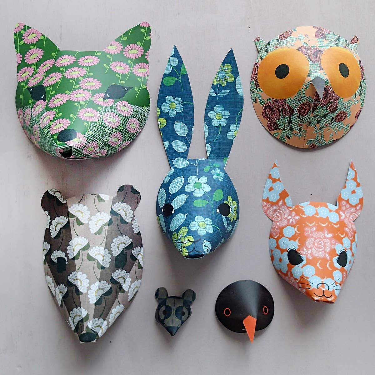 The Black Rabbit - Animal Decorations Kit - Floral