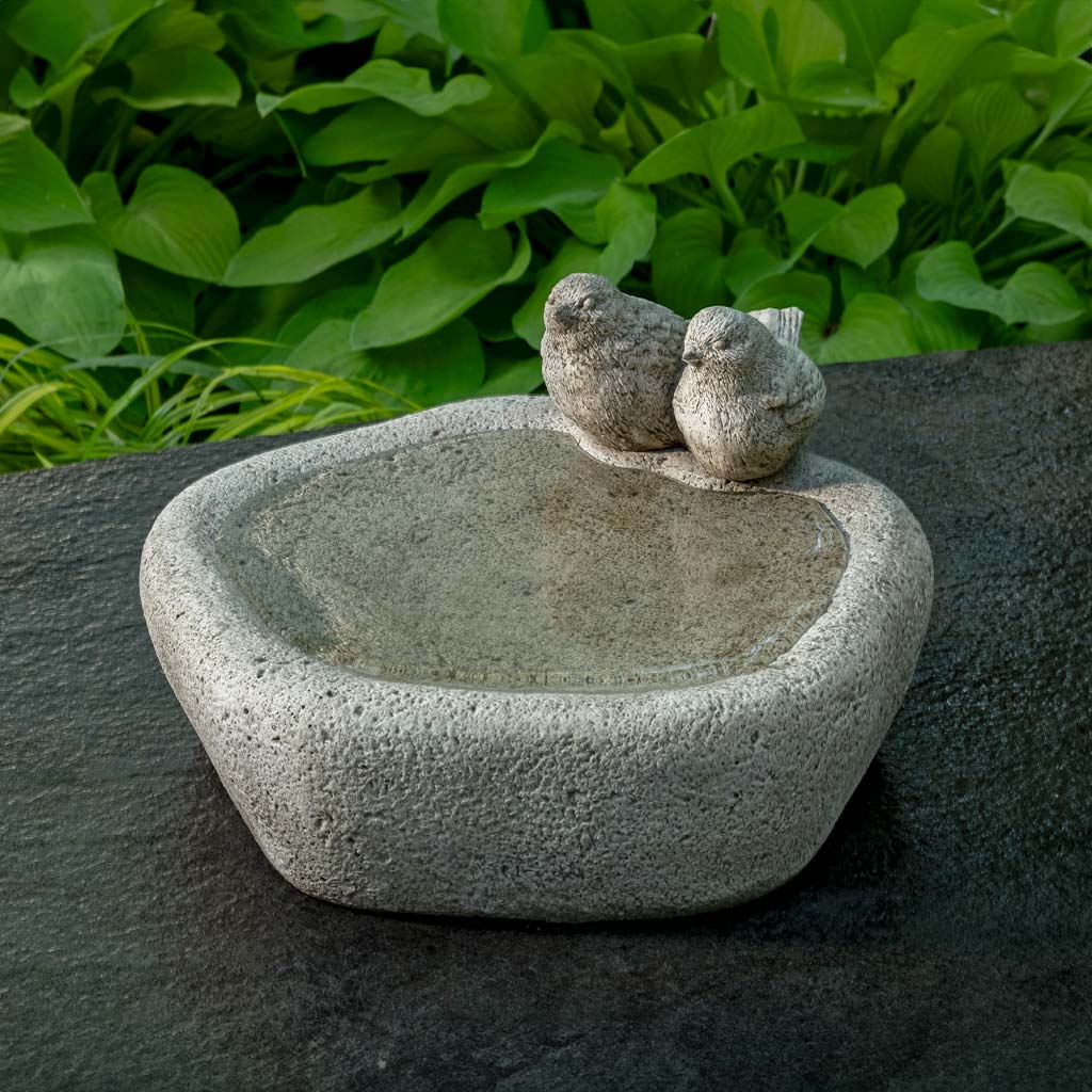 Campania Woodland Birds Birdbath
