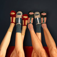 Rio trio Roxy sock box with embroidered pin