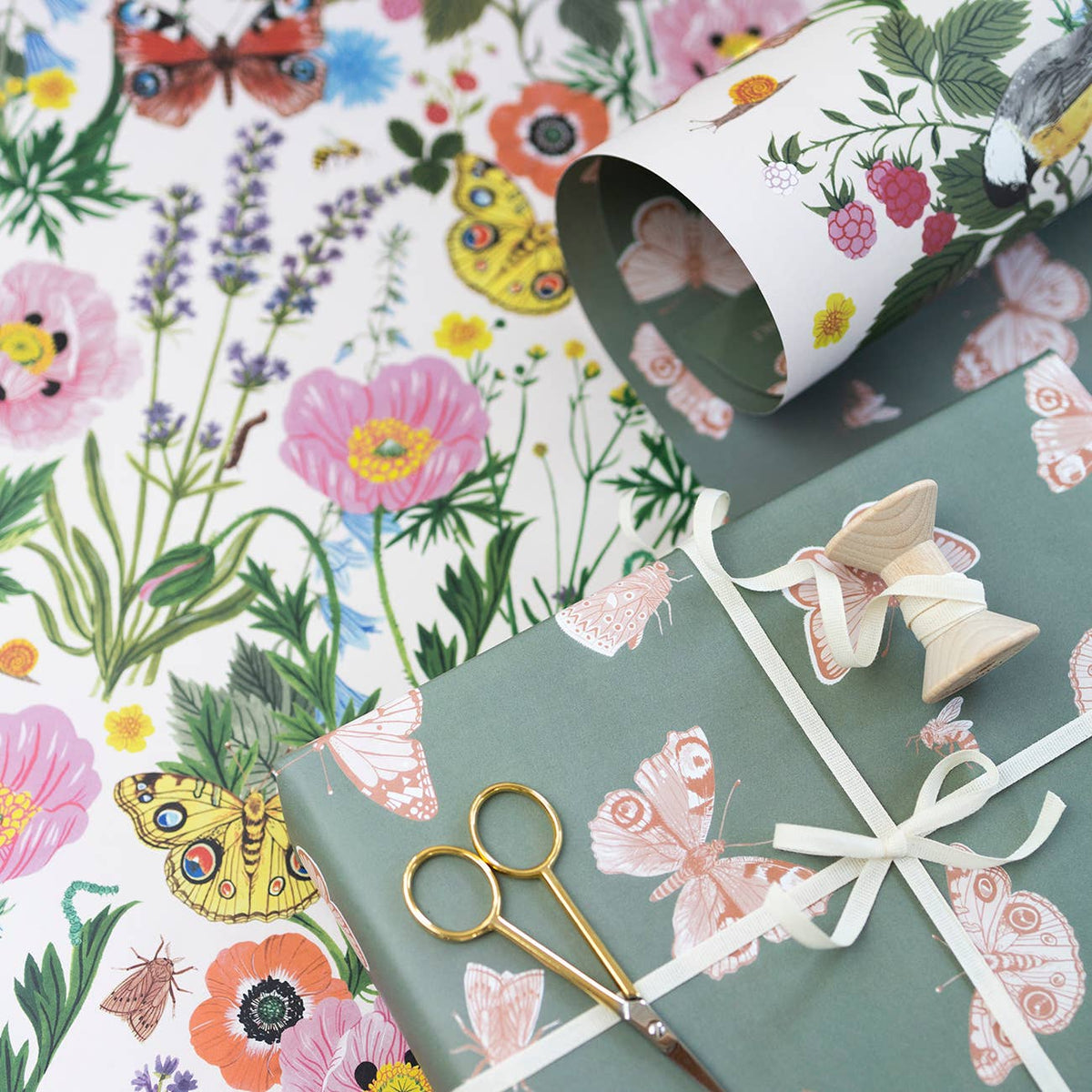 Botanica Paper Co. - PRAIRIE | Double Sided Wrapping Paper Single Sheets