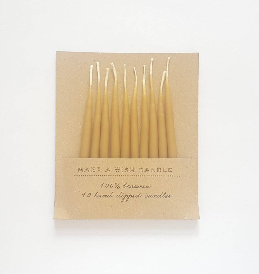 Five Bees Yard - Birthday Beeswax Candles | Birthday Candles | Cake Candle