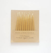 Five Bees Yard - Birthday Beeswax Candles | Birthday Candles | Cake Candle