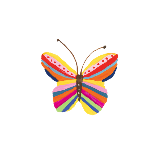 Rainbow Butterfly Tattoo