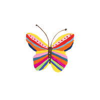 Rainbow Butterfly Tattoo