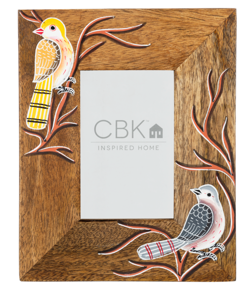 Handpainted Bird 4x6 Frame