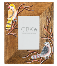 Handpainted Bird 4x6 Frame