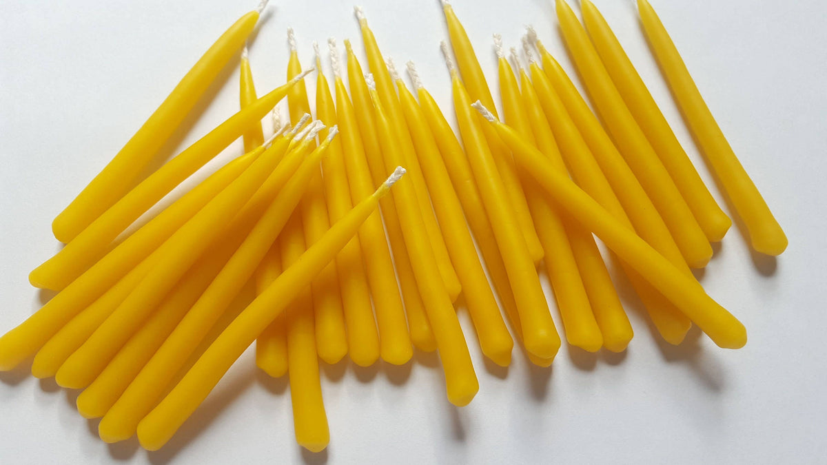 Five Bees Yard - Birthday Beeswax Candles | Birthday Candles | Cake Candle