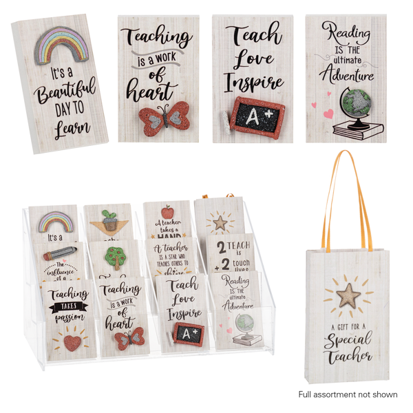 Mini Message Plaques with Gift Bags Assortment