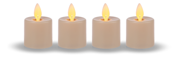Flickering Flame Tealights Set (4 pc. set)