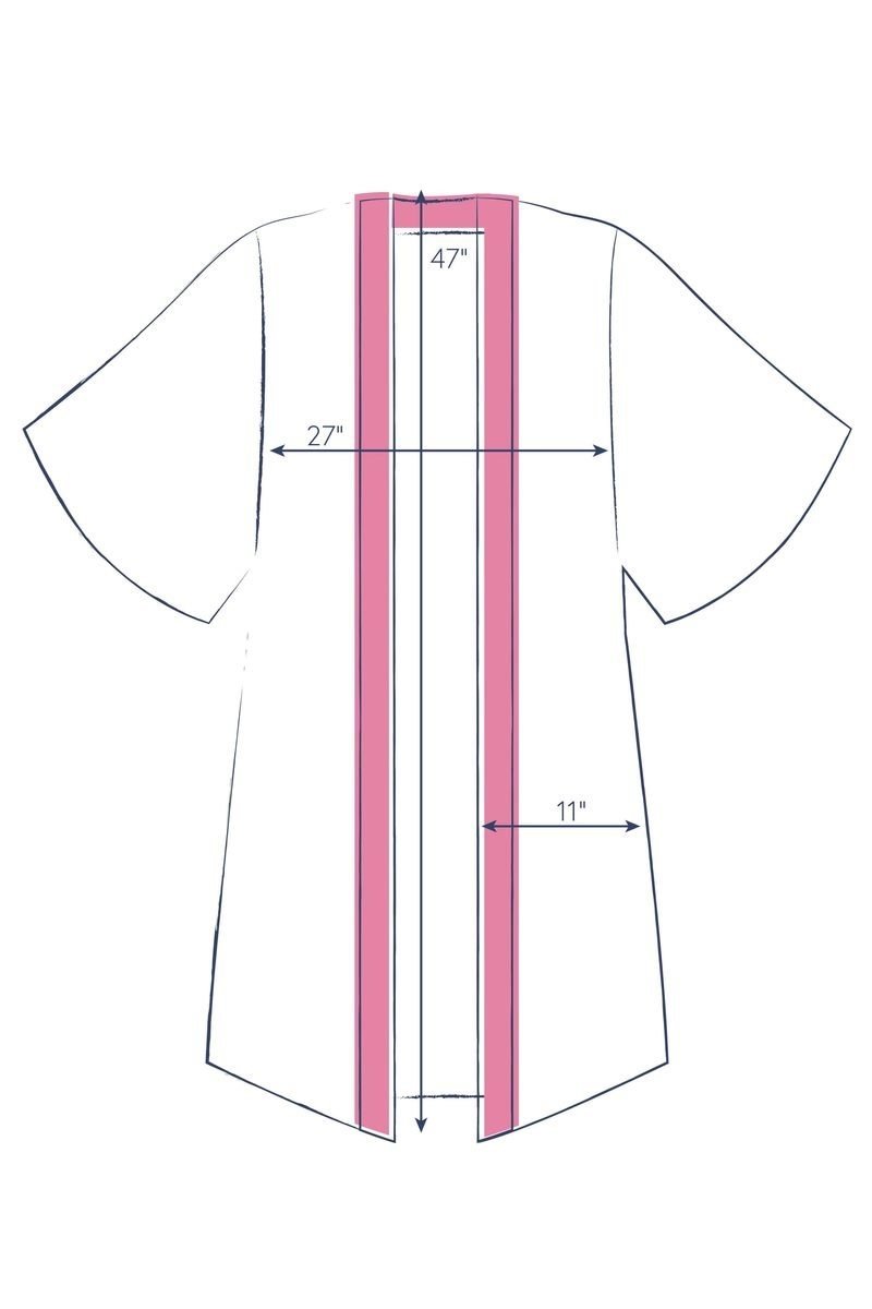 Hummingbird Kimono Gown in Dusk