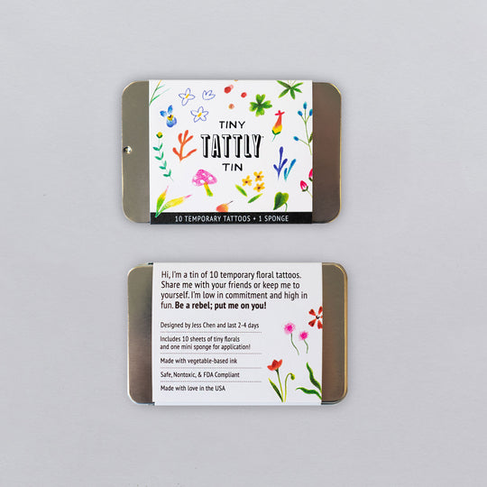 Tiny Imaginary Garden Tattoo Tin