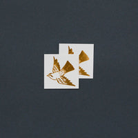 Cartolina Bird Gold Tattoo Set of 2