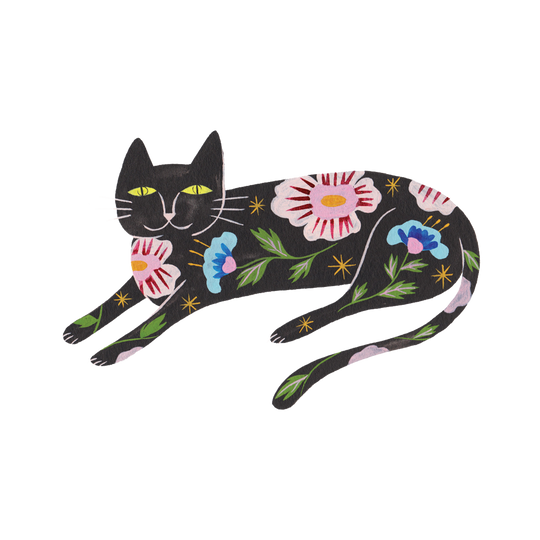 Flower Cat Tattoo