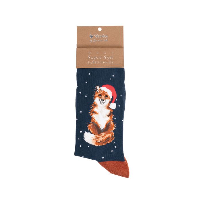 Men's Christmas Socks - Festive Fox