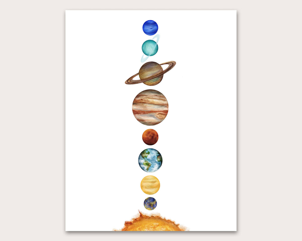 Stephanie Hathaway Designs - Solar System Art Print