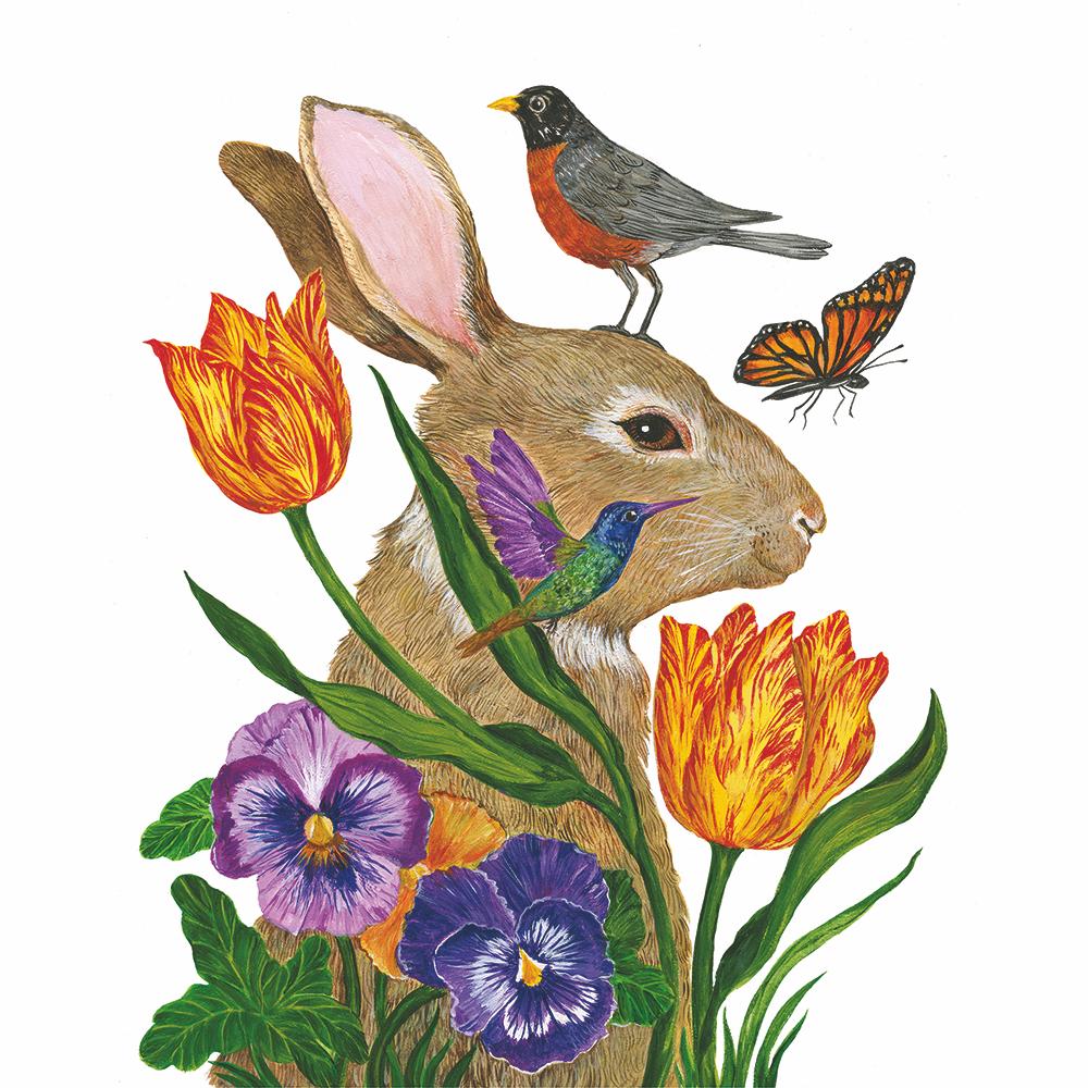 Bunny Buddies Beverage and Lunch Napkins