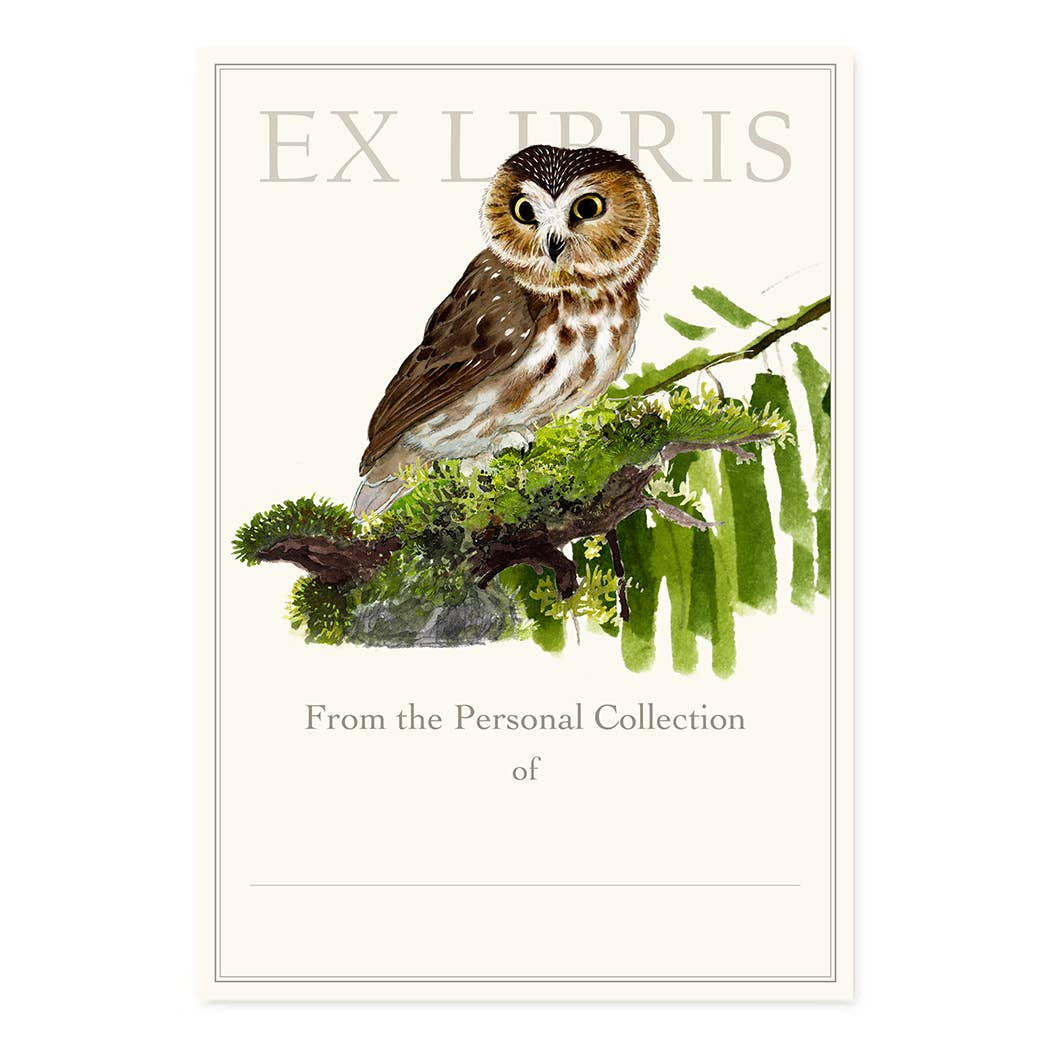 Felix Doolittle - Saw Whet Owl - Bookplates