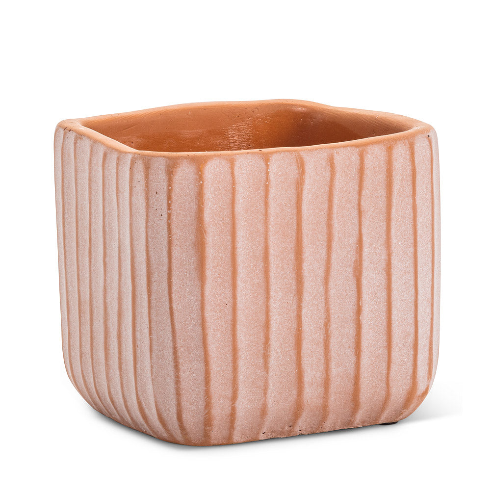 Large Orange Ridge Planter