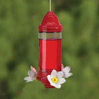 Crystal Lantern Glass Hummingbird Feeder