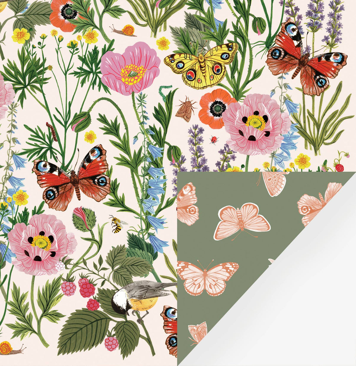 Botanica Paper Co. - PRAIRIE | Double Sided Wrapping Paper Single Sheets