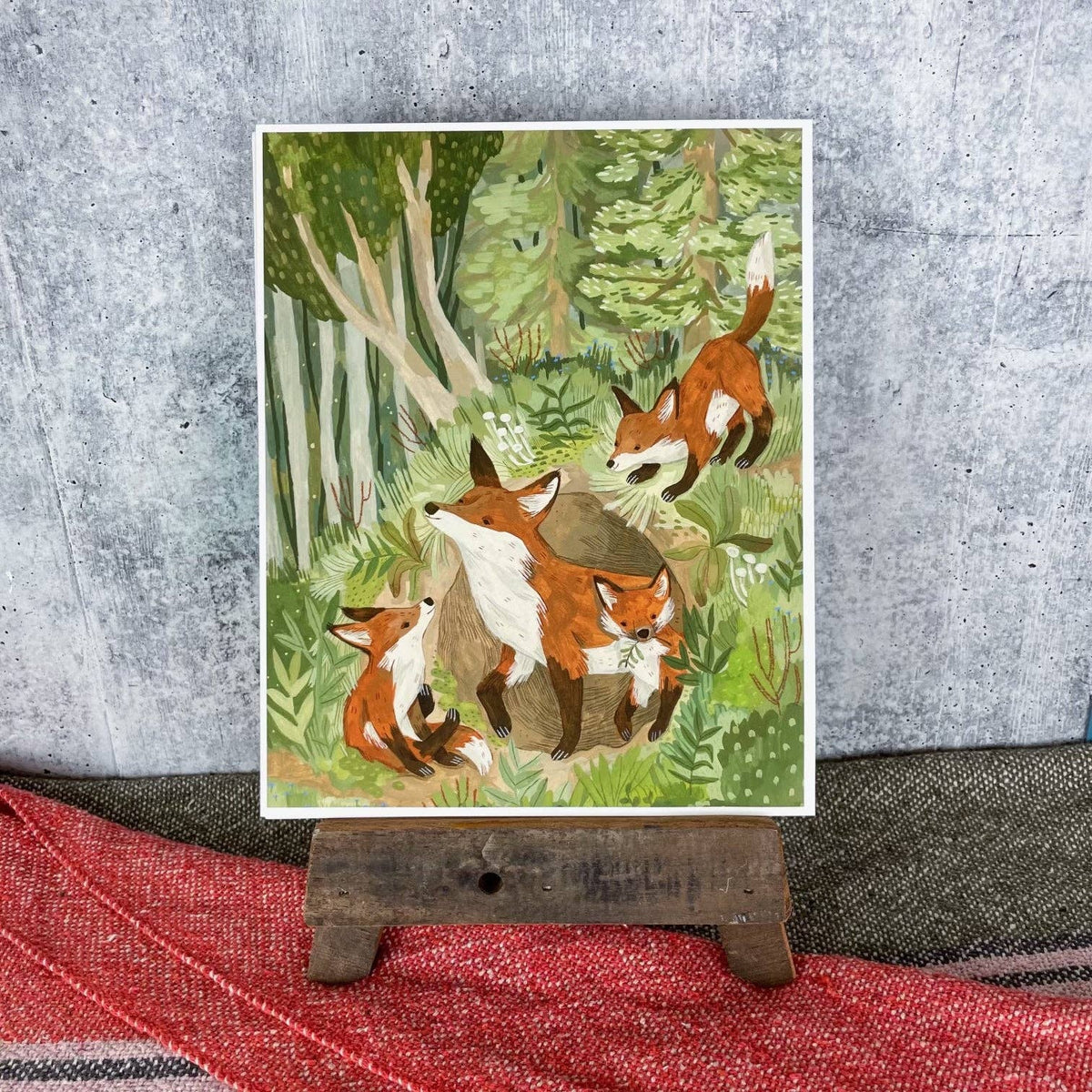 Fox Den Framed Print