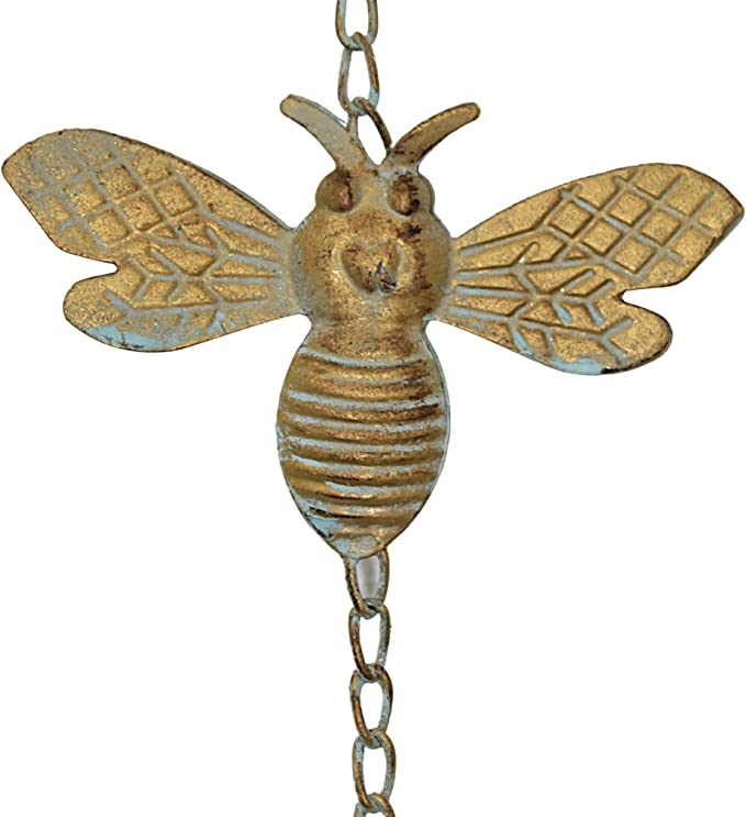 Patina Gold Bee with Bell Chime