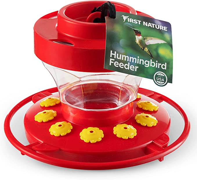 First Nature Hummingbird Flower Feeder - 16 oz