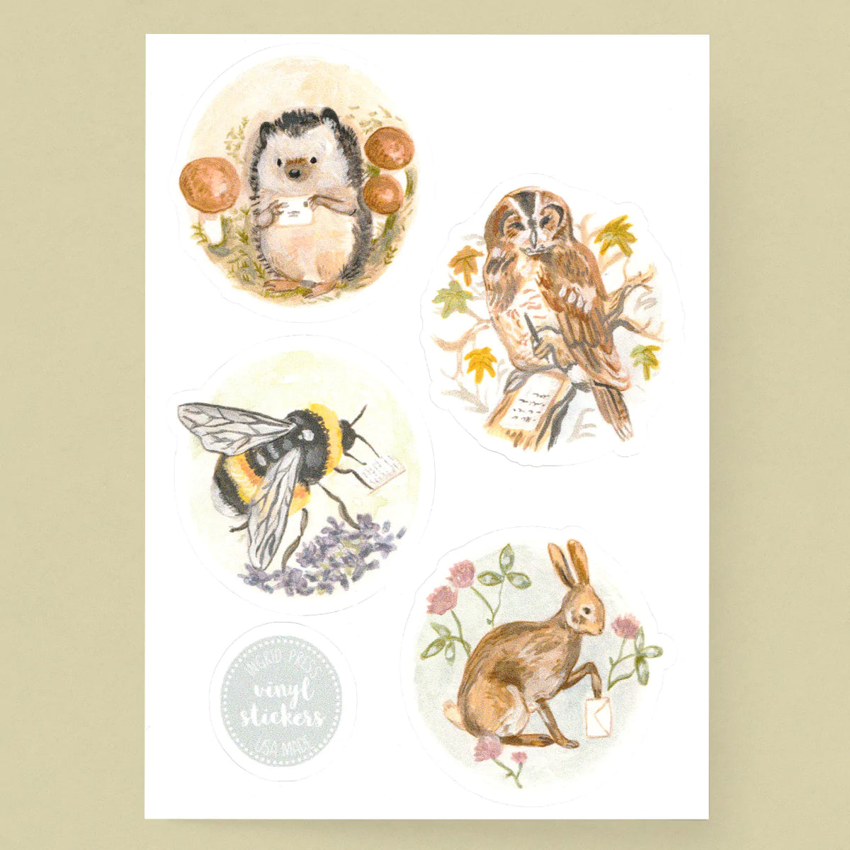 Forest Penpal Sticker Sheet
