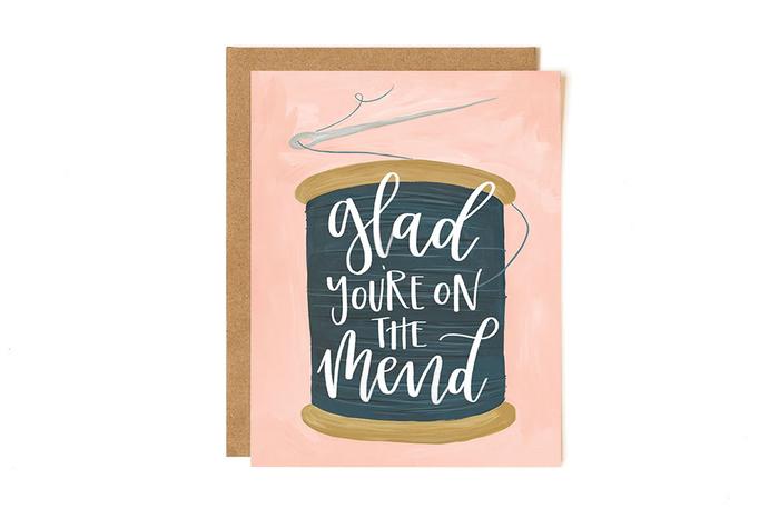 Get Well Card- Glad You're On The Mend