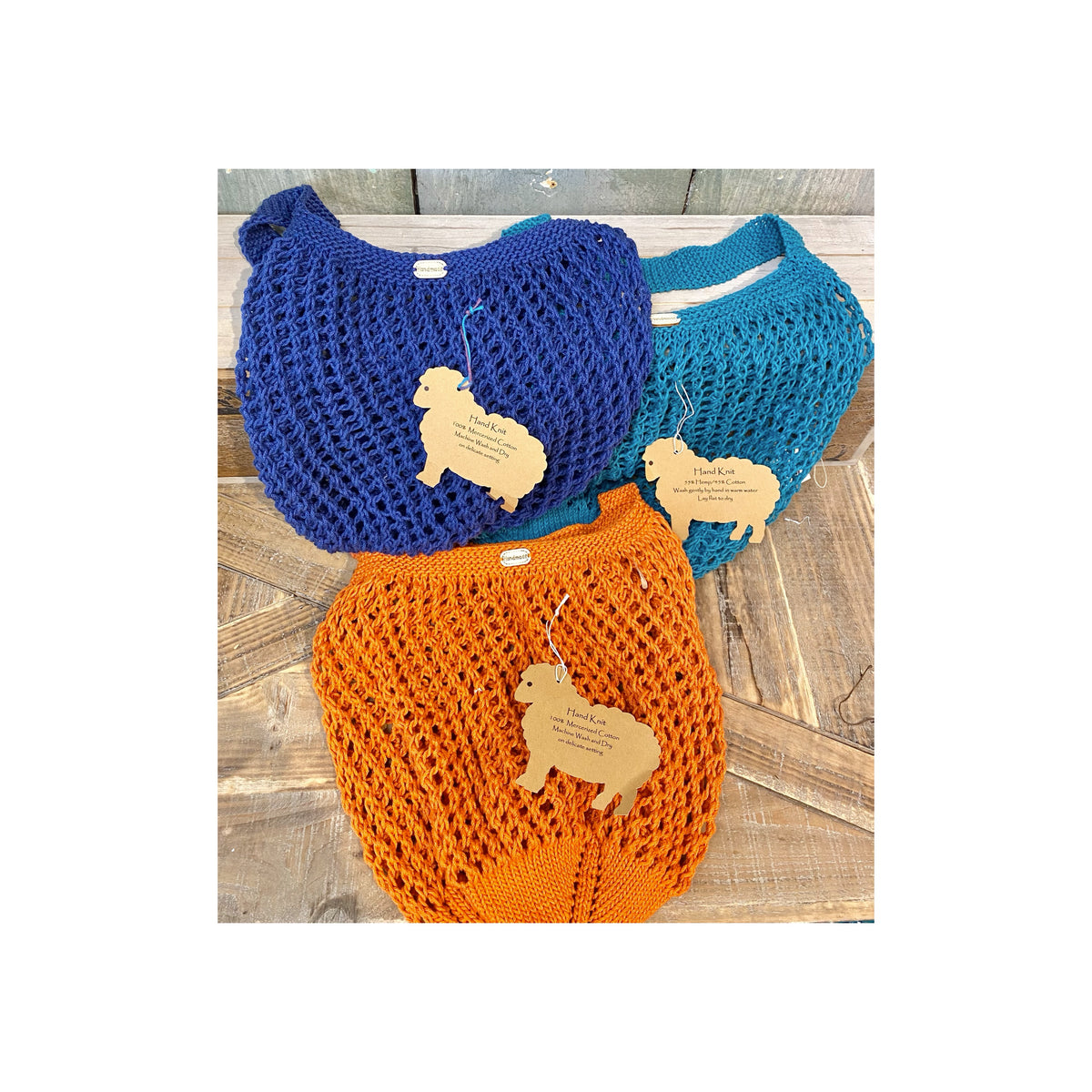 Handmade Knitted Shopping Bag