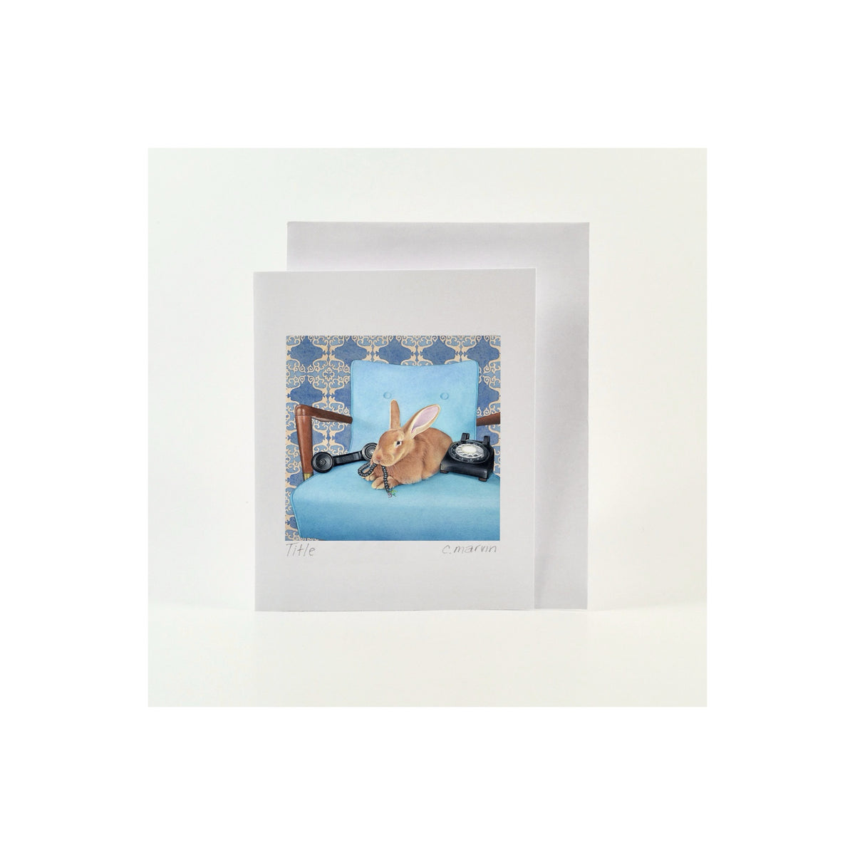 Cori Lee Marvin Card- Rabbit Takes a Call