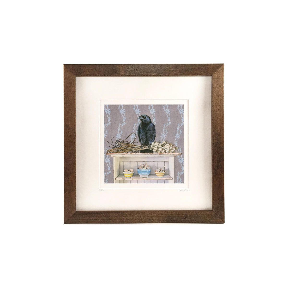 Cori Lee Marvin Framed Print- Crow Wards Off Trouble