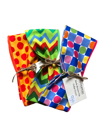 Featherfields Birds Beware Cat Collar Cover